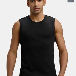 Jockey Pack of 2 Super Combed Cotton Rib Solid Round Neck Muscle Vest - 9930-picture-32