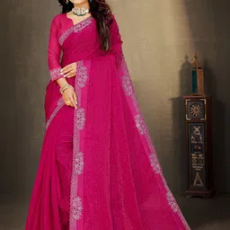 HANS ART AND CRAFT Art Silk Saree-image-54