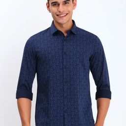 Allen Solly Men Slim Fit Opaque Printed Casual Shirt-picture-30