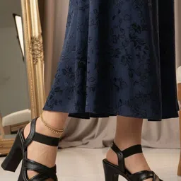 Simplex Footwear Women Solid Block Heel Sandals-picture-13