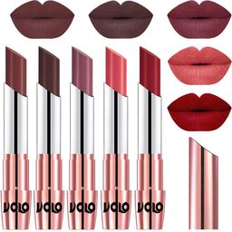 VOLO Set Of 5 Creme Matte Lipstick - 3.5g Each - 34-35-36-37-43-picture-26