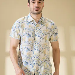 Being Human Men Slim Fit Opaque Printed Casual Shirt-image-38