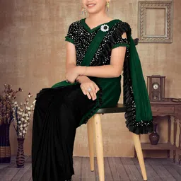 HARPITA Sequinned Ready to Wear Saree image 4