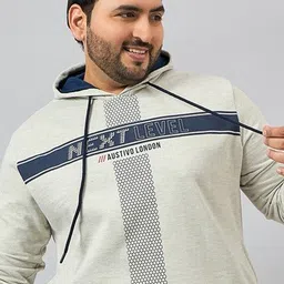 AUSTIVO Men Printed Hood Plus Size Sweatshirt-image-33