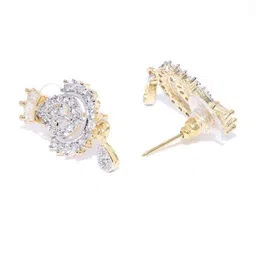 Jewels Galaxy Gold-Plated Artificial Stones Mangalsutra With Earrings image 2