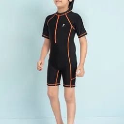 Muhuratam Boys Round Neck Legsuit With Goggle image 4