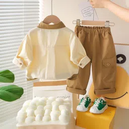 LULU & SKY Boys Printed Shirt with Trousers image 5