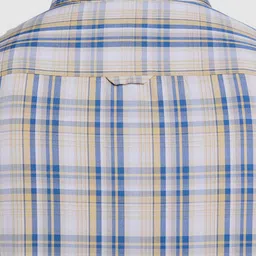 BEN SHERMAN Men Classic Fit Tartan Checked Button-Down Collar Cotton Casual Shirt image 2