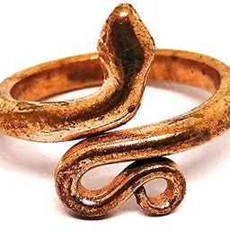 sivananda gems and crafts Adjustable Copper Ring for Men Women (Large Size, Pack of 1) image 1
