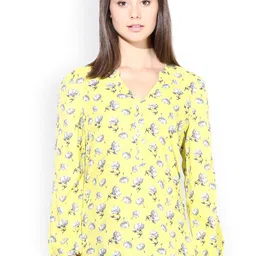 Harpa Yellow Printed Top image 1