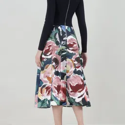 Ted Baker Floral Print A-Line Midi Dress image 2