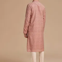 KALKI Fashion Men Ethnic Motifs Printed Regular Kurta with Trousers image 4