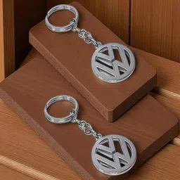 ADOREAL Set Of 2 Volkswagen Steel Keychains image 3