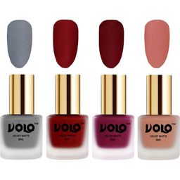 VOLO Set Of 4 Velvet Matte Nail Polish - 8 ml Each - 20 - 22 - 25 - 38-picture-21