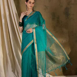 KALINI Zari Organza Saree-picture-13