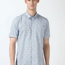 Peter England Casuals Men Spread Collar Floral Printed Cotton Slim Fit Casual Shirt-image-76