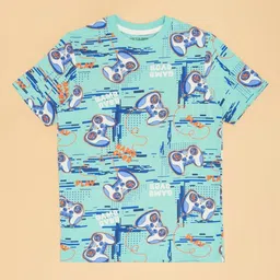 Pantaloons Junior Boys Conversational Printed Round Neck Cotton T-shirt-picture-41