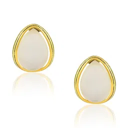DZINETRENDZ Teardrop Shaped Studs Earrings image 2