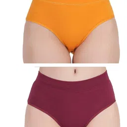 ORLIZEA Set Of 2 Cotton Blend Hipster Briefs-image-74