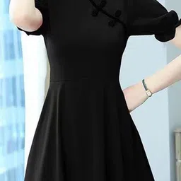 StyleCast Puff Sleeve A-Line Dress image 3