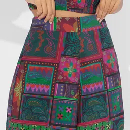 The Souled Store Women Printed Mid-Rise Shorts image 1