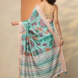 Libas Silk Blend Handloom Saree image 2