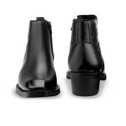 Bxxy Men 2 Inch Height Increasing High Heel Ankle Chelsea Boots image 5