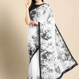 BUTA BUTI Floral Pure Cotton Saree-picture-27