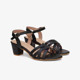 POPPYPINK Women Casual Strappy Block Sandals image 4