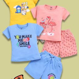Toonyport Girls Printed T-shirt with Shorts-picture-36