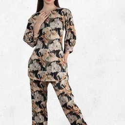 Dreambe Adults-Women Yellow Cotton Blend Night suits-picture-34