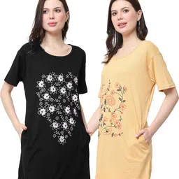 Linoges Women Floral Printed Pockets 1 T-shirt-picture-42