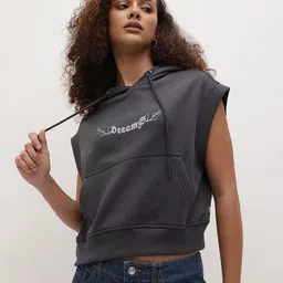 The Roadster Life Co. Printed Sleeveless Hooded Sweatshirt-picture-32