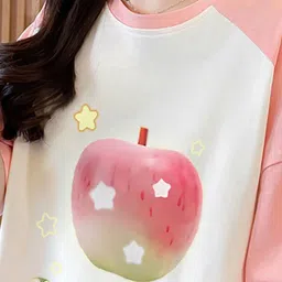 JC Mode Printed Round Neck T-Shirt With Shorts Co-Ords Set image 2