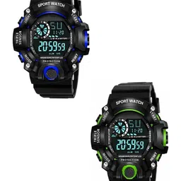 Hala Men Pack of 2 Solid Round Tang Regular Digital Watches-picture-36