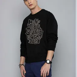 Moda Rapido Men Printed Oversized Pullover Sweatshirt-image-4