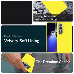 SPRIG Shock Proof OnePlus Nord CE 4 Liquid Silicone Back Cover image 2