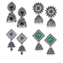 Sangria Silver-Plated Alloy Earrings-picture-30