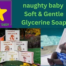 naughty baby soft & gentle glycerin soap (450 gm -Pack of 6) image 3