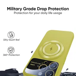 QRIOH Solid Printed iPhone 15 Pro Max Back Case Mobile Accessories image 2