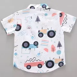 DUTT CREATION Boys Pack of 2 Classic Fit Floral Printed Spread Collar Cotton Casual Shirts image 3