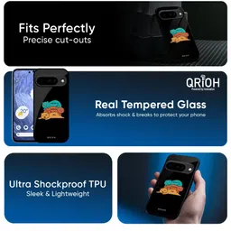 QRIOH Anxiety Stress Real Printed Sleek & Lightweight Google Pixel 10 Pro 5G Glass Case image 4