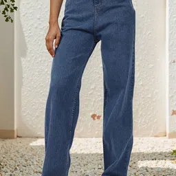 VBEAUTI Women Comfort Boyfriend Fit Cotton Stretchable Jeans-image-73