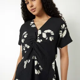 max Tie and Dye Print Fit & Flare Dress image 3