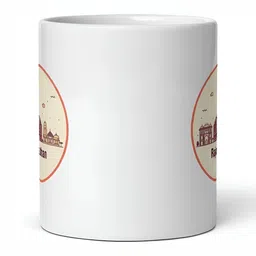 Mr UVD White Graphic Printed Ceramic Glossy Mug 350 ml image 5
