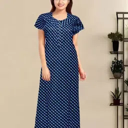 PR PINK ROYAL Printed Maxi Nightdress-image-117