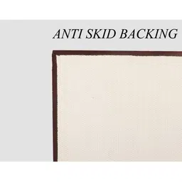 MODEFE Brown & Beige Geometric-Printed Anti-Skid Loop Pile Floor Runner image 4