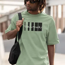 Elibolz Men Printed Drop-Shoulder Sleeves Bio Finish T-shirt image 4