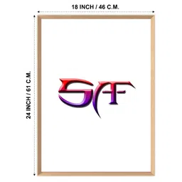 SAF White & Black 1 Piece Wood Abstract Wall Paintings image 4