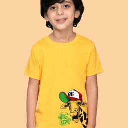 NUSYL Boys Graphic Printed Round Neck Cotton T-shirt-picture-16